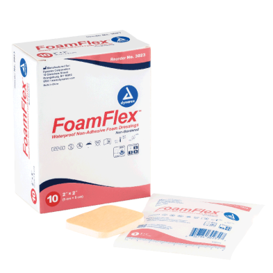 FoamFlex - Non-Adhesive Waterproof Foam, 4" x 4", 10/Box