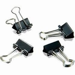 Binder Clips, Mini Black 0.6" 144/Pack