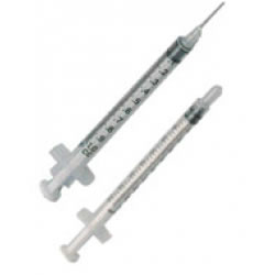 Syringes 1cc 25g x 1" 100/box EXEL