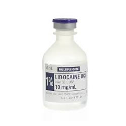 Lidocaine 1% 50ml MDV, 25/box